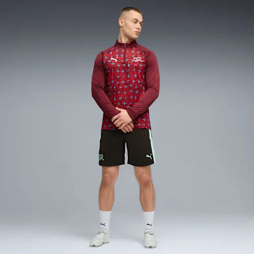 Schweiz Warm-up Quarter-Zip Oberteil Herren