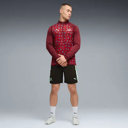 Schweiz Warm-up Quarter-Zip Oberteil Herren