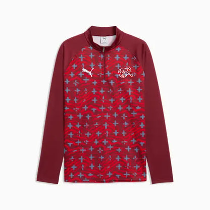 Schweiz Warm-up Quarter-Zip Oberteil Herren