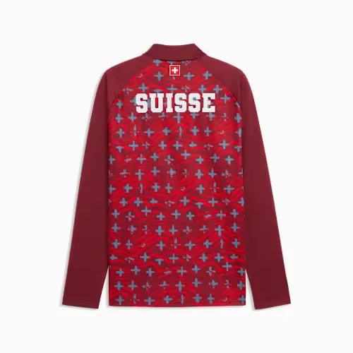 Schweiz Warm-up Quarter-Zip Oberteil Herren